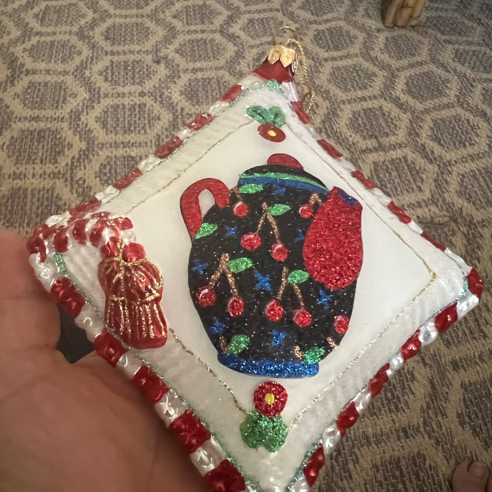 Vintage Glass Ornament From Poland Cute and Rare